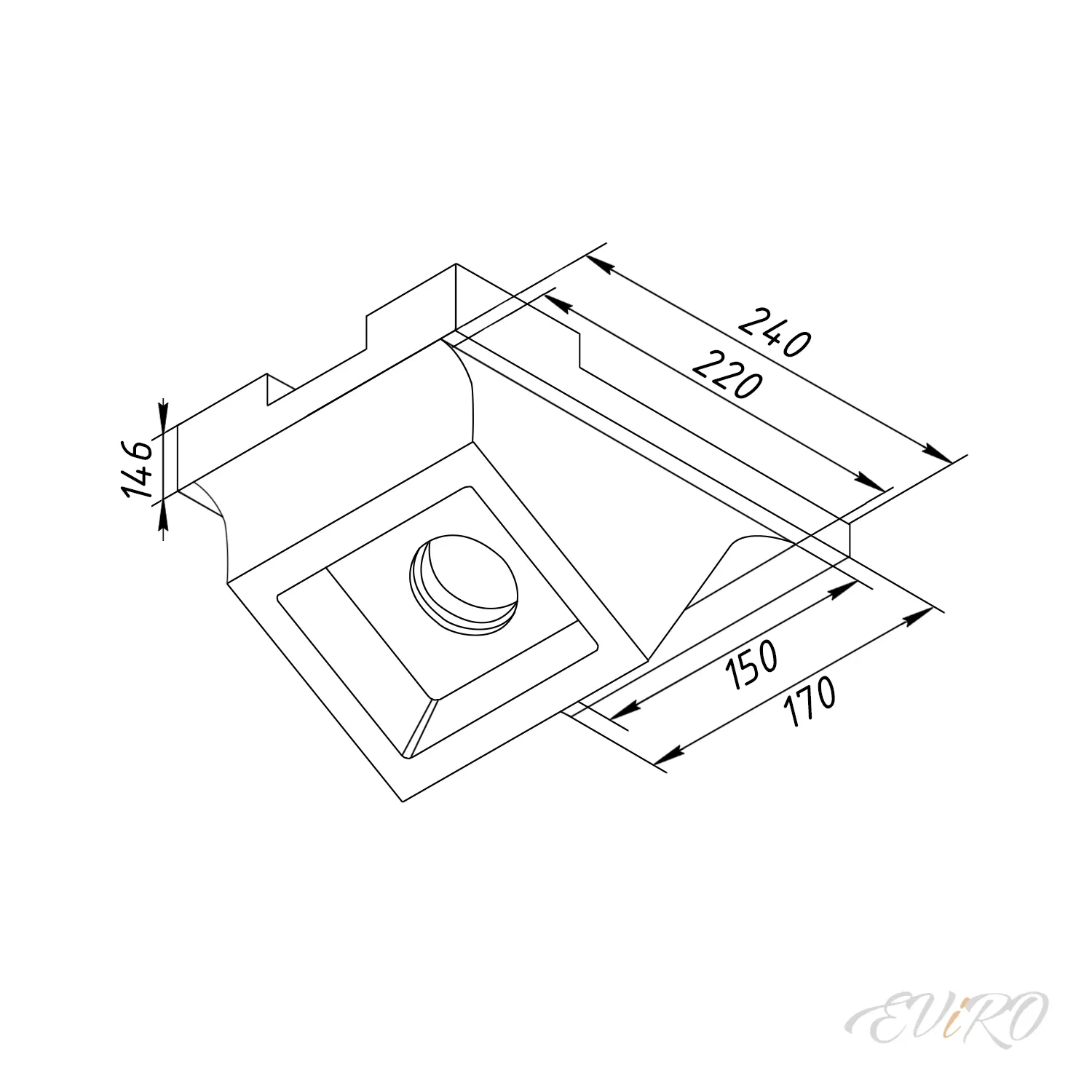 Потолочный светильник EViRO ВПС 14