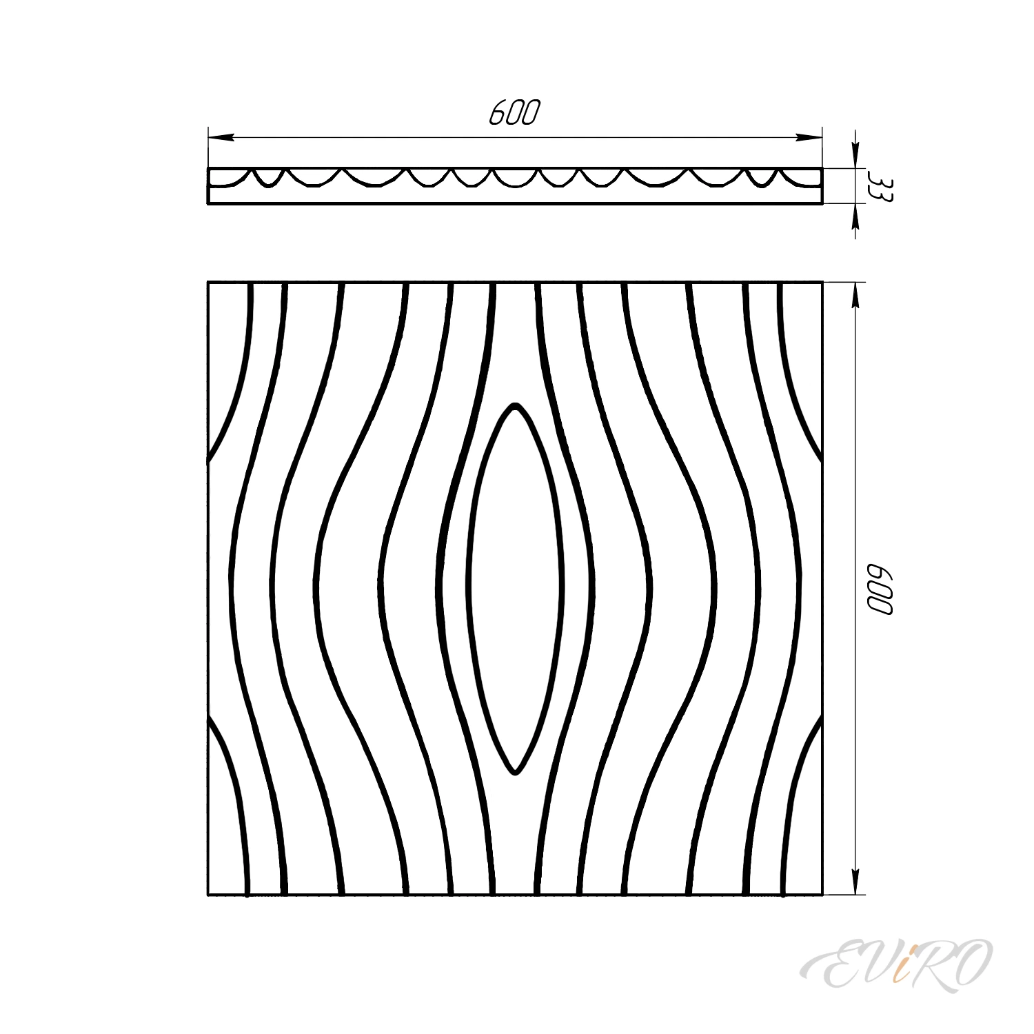 Гипсовая 3D панель EViRO Mystic