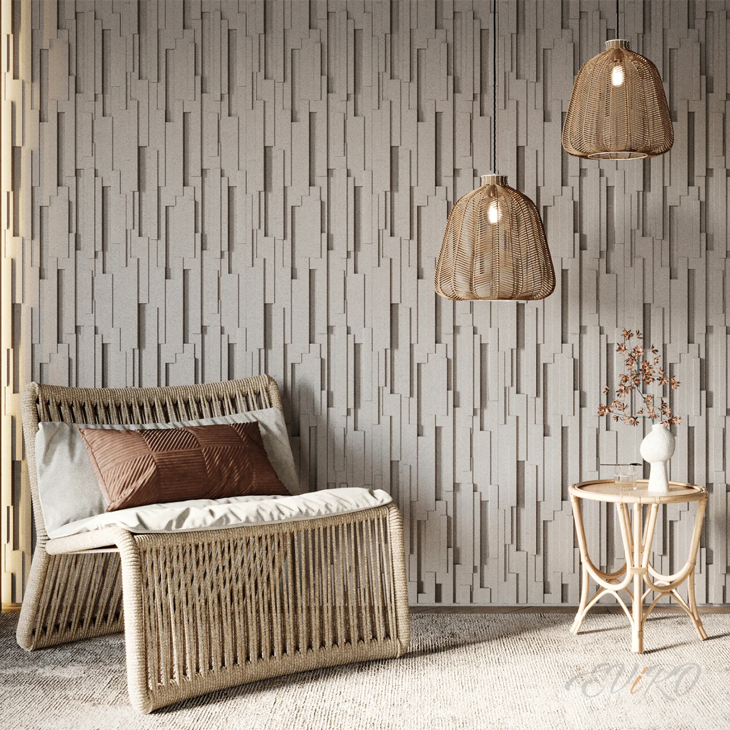 Гипсовая 3D панель EViRO Planki