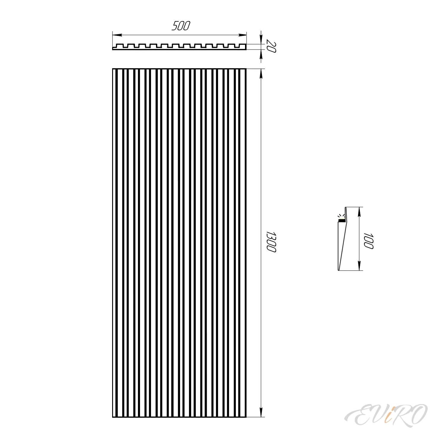 Стеновая панель под покраску Paraline Led