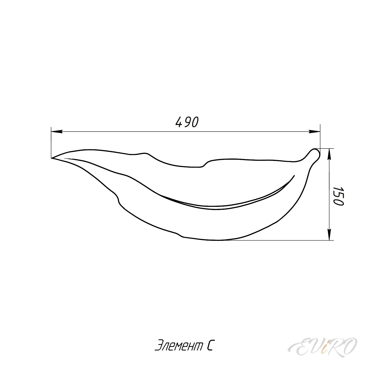 Световая гипсовая 3D панель EViRO Световые листья