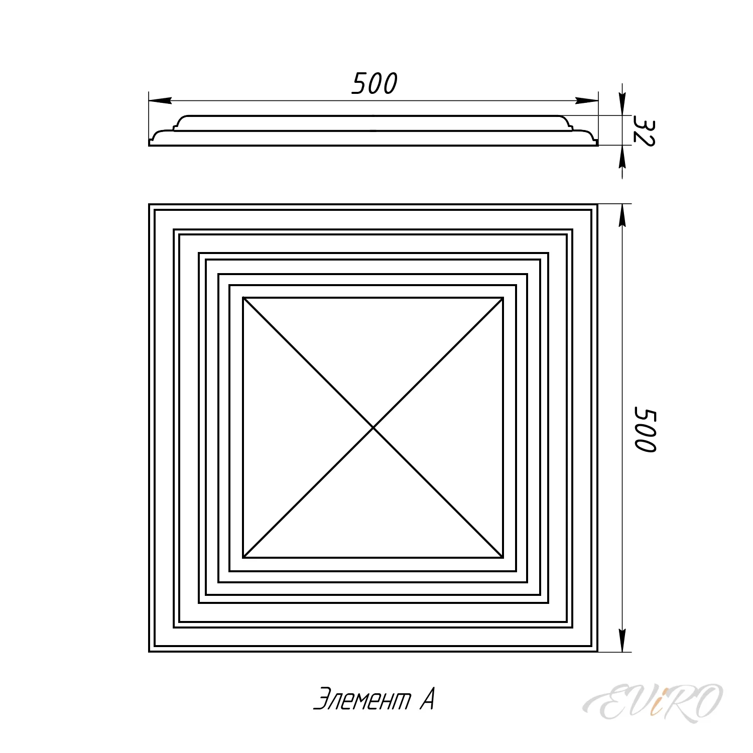 Гипсовая 3D панель EViRO W121 AUTOIRE