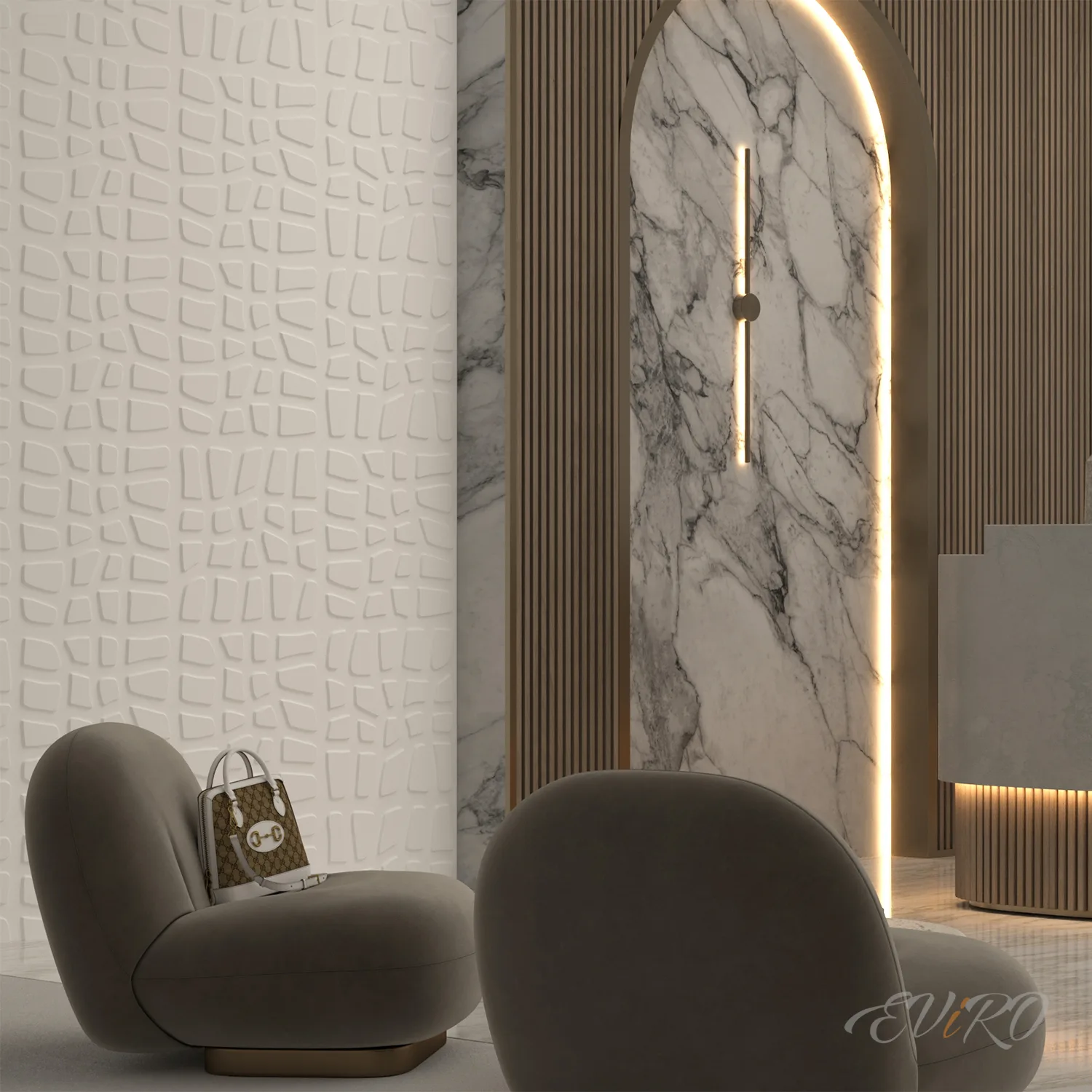 Гипсовая 3D панель EViRO Дендиз