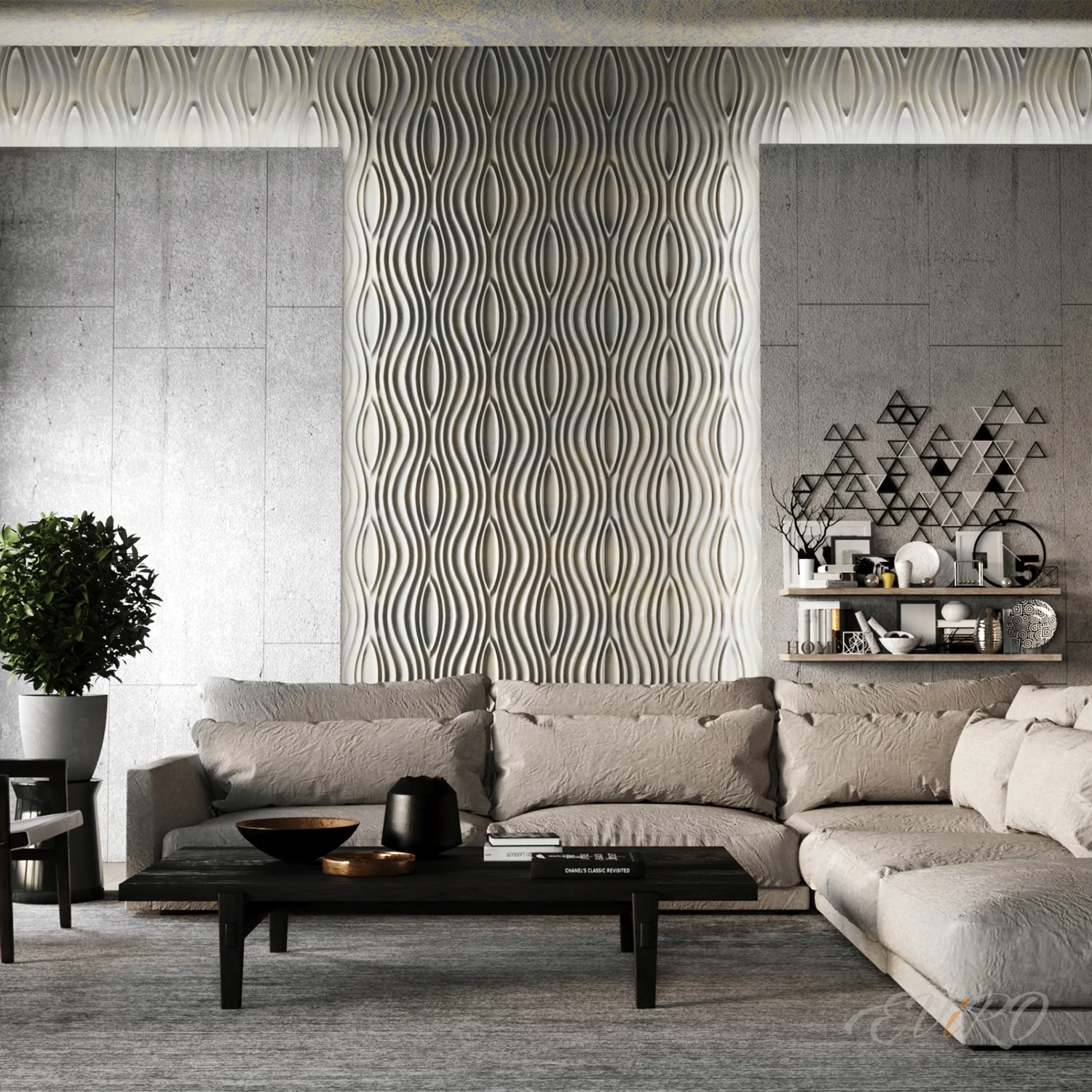 Гипсовая 3D панель EViRO Mystic