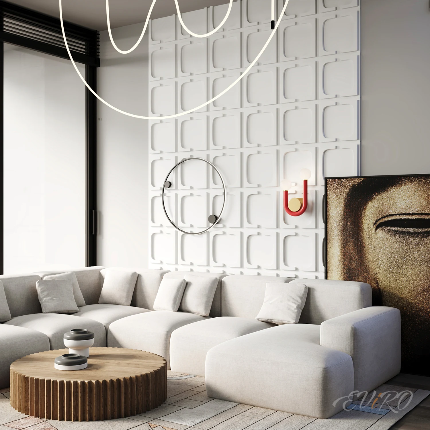 Гипсовая 3D панель EViRO Tower