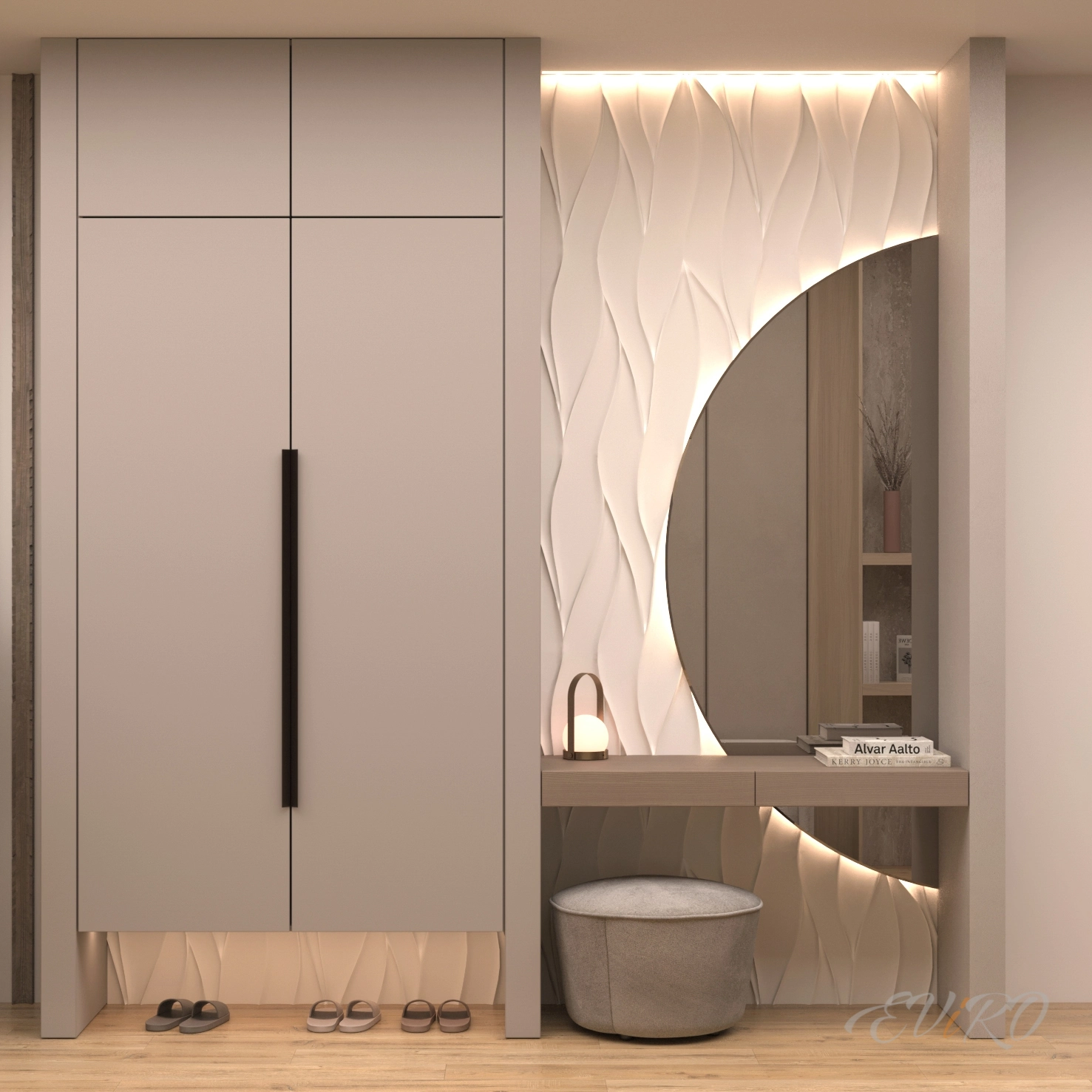 Гипсовая 3D панель EViRO Нежность