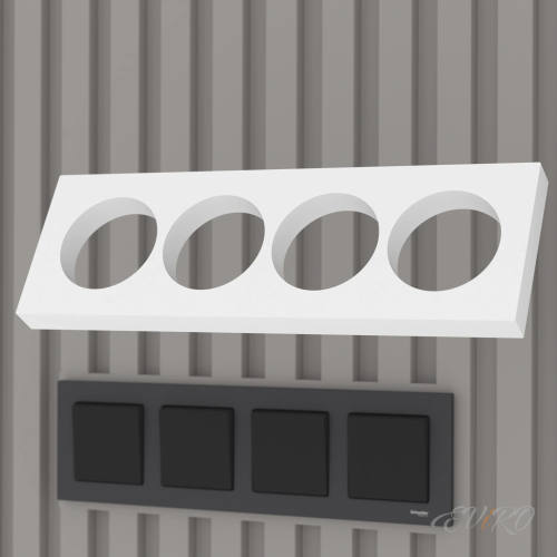 Подрозетник 4-секционный